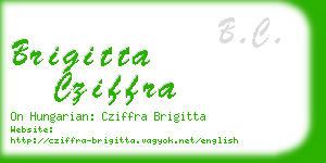brigitta cziffra business card